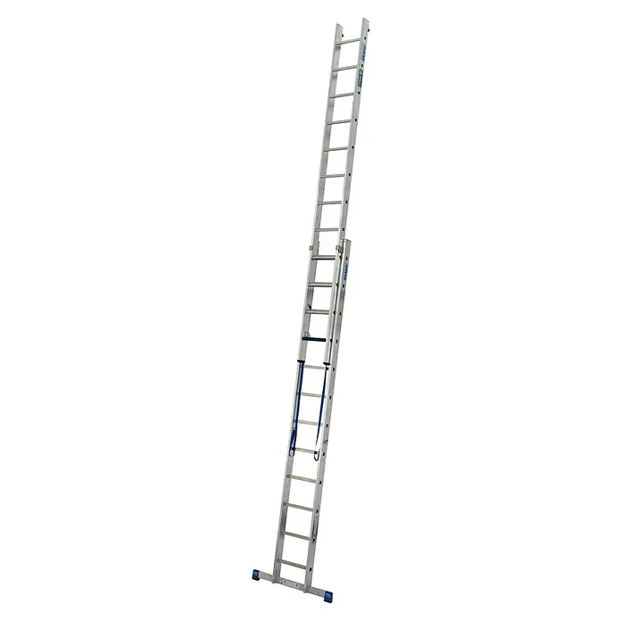 Krause Stabilo Mehrzweckleiter +S - Anzahl Tritte: 24 Stk., Arbeitshöhe: 6,7 m, Aluminium - Eine ausziehbare Aluminiumleiter von Krause, ideal für vielfältige Arbeiten in unterschiedlichen Höhen. Stabilität und Flexibilität in einem.