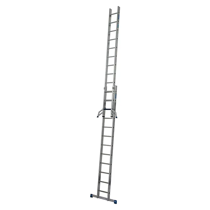 Krause Stabilo Schiebeleiter +S - Anzahl Tritte: 24 Stk., Arbeitshöhe: 6,7 m, Aluminium - Aluminium-Mehrzweckleiter von Krause, ideal für vielseitige Arbeiten. Robust und sicher für den professionellen Einsatz.