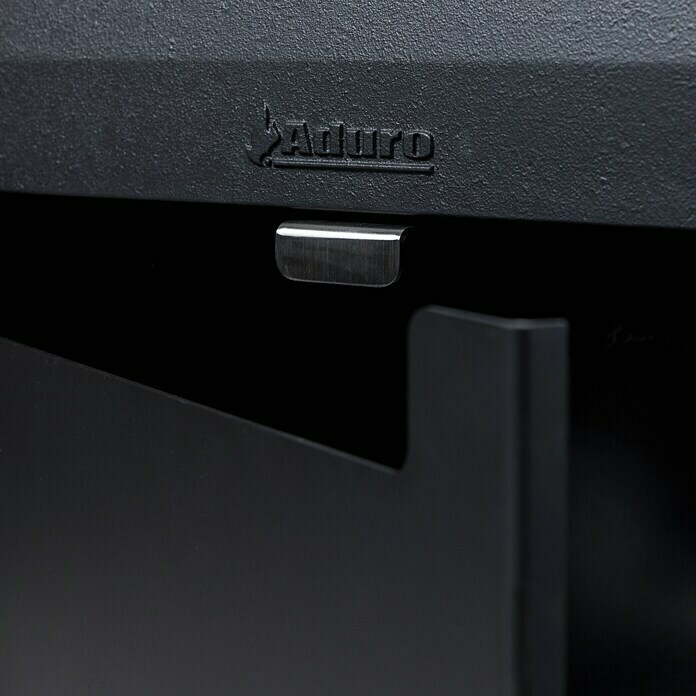 Aduro Kaminofen 14 (6,5 kW, Raumheizvermögen: 334 m³, Mit Holzfach, Schwarz)