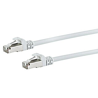 Schwaiger Kabel voor netwerk CAT6 S/FTP (CAT6, Lengte: 50 m, Wit, RJ45-stekker, Tot 1 GBit/s)