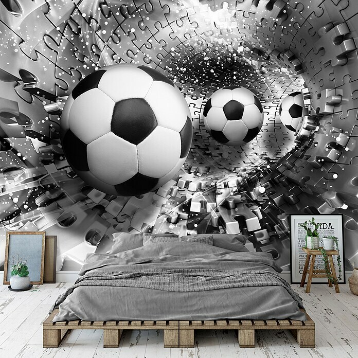 Fototapete Fußball (416 x 254 cm, Vlies)