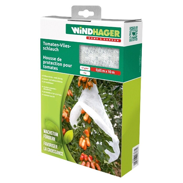 Windhager Tomaten-Vliesschlauch (L x B: 10 m x 65 cm)
