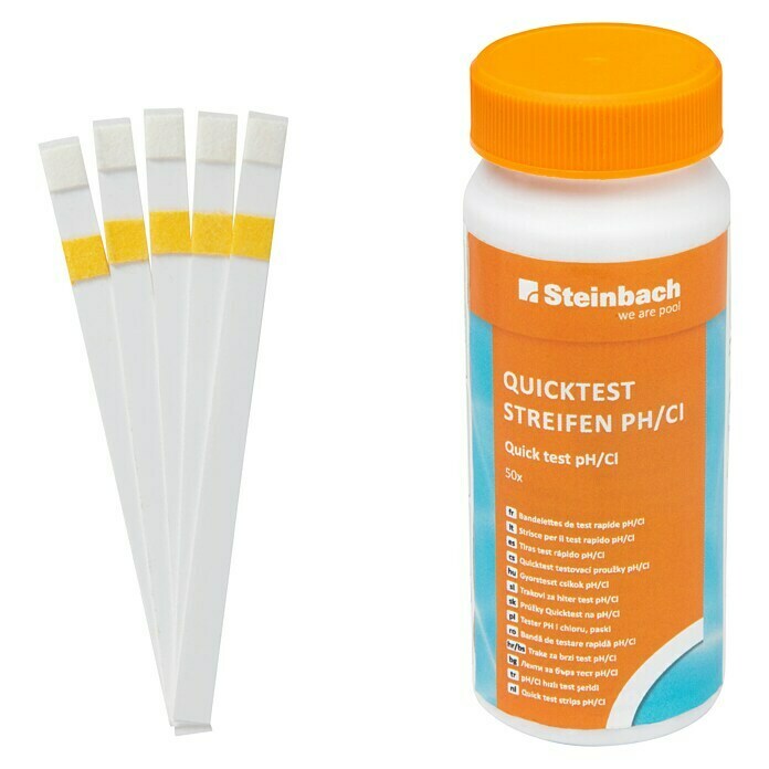 Steinbach Quicktest-Streifen pH CI (50 Stk., Geeignet für: Wasseranalyse)