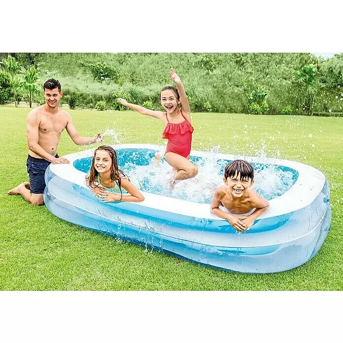 Intex Planschbecken Schwimm-Center Family Pool - L x B x H: 262 x 175 x 56 cm, Fassungsvermögen: 999 l - Stimmungsaufnahme