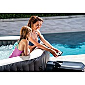 Intex Pure Spa Außen-Whirlpool Octagon Bubble Jet (Ø x H: 218 x 71 cm, Kalkschutzsystem 10 W, Schwarz)
