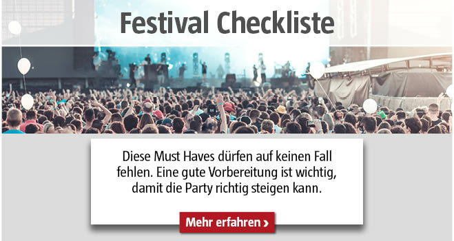 Festival Checkliste
