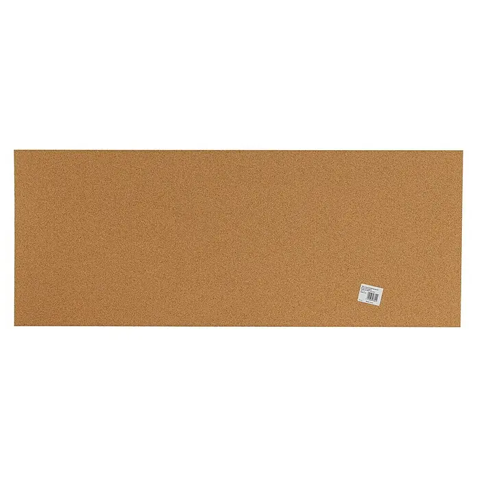Nmc Noma Korkplatte Nature 6 mm - Länge: 1 m, Breite: 0,5 m, Höhe: 6 mm - Nahaufnahme einer rechteckigen Korkplatte, ideal für Notizen und Organisation. Perfekt für Büro, Schule oder Zuhause.
