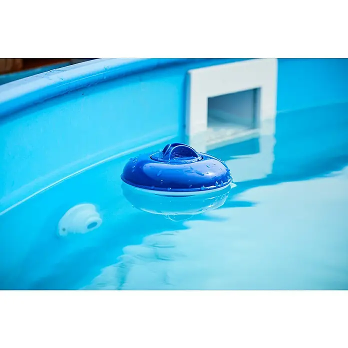 Malibu Schwimmdosierer - Geeignet für: Tabs - Blauer Poolchemikalien-Schwimmer treibt auf dem Wasser, hält das Schwimmbad sauber und sorgt für klares Wasser.