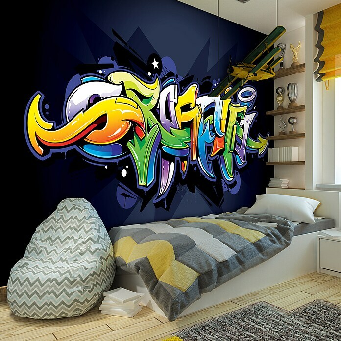 Fototapete Graffiti (416 x 254 cm, Vlies)