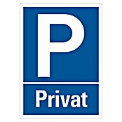 Pickup Gebotsschild (Motiv: Privatparkplatz, L x B: 35 x 25 cm)