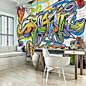 Fototapete Buntes Graffiti (254 x 184 cm, Vlies)