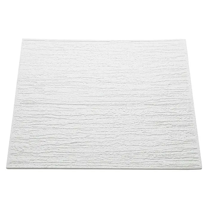 Nmc Decoflair Placa para techo T80 - 50 x 50 cm, Blanco, Poliestireno - Azulejo de pared blanco texturizado.