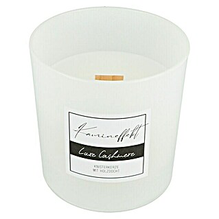 Duftkerze Kamineffekt (Im Glas, Luxe Cashmere, Ø x H: 8,8 x 9,3 cm)