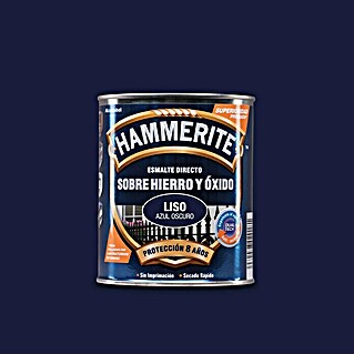 Hammerite Esmalte para metal Hierro y Óxido Liso (Azul oscuro, 750 ml, Liso)