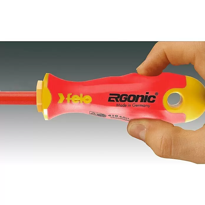 Felo Schraubendreher-Set ergonic® VDE - 6 -tlg. - Detailaufnahme