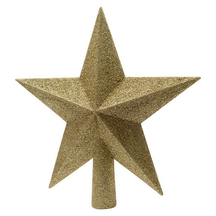 Christbaumspitze Stern (Höhe: 19 cm, Gold) | BAUHAUS