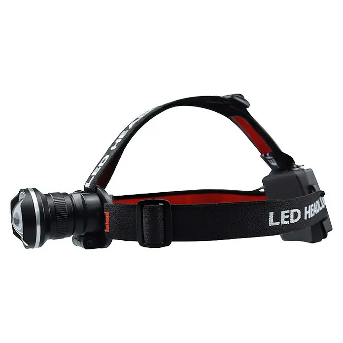 BAUHAUS Stirnlampe - 97 x 90 x 80 mm, 350 lm, IP20 - LED-Stirnlampe mit verstellbarem Kopfband, ideal für Outdoor-Aktivitäten und Abenteuer in der Dunkelheit.
