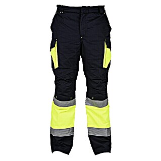 Pantalones de trabajo Kingsman Starlight (44, Navy/Amarillo flúor, 65% Poliéster 35% Algodón)