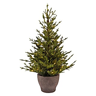 Árbol de navidad LED Norway (Ø x Al: 71 x 120 cm, Verde)