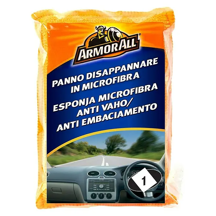 ArmorAll Bayeta de microfibra anti-vaho - Apto para: Coches - Un paquete de paño de microfibra antivaho Armor All, perfecto para una visión clara al conducir.