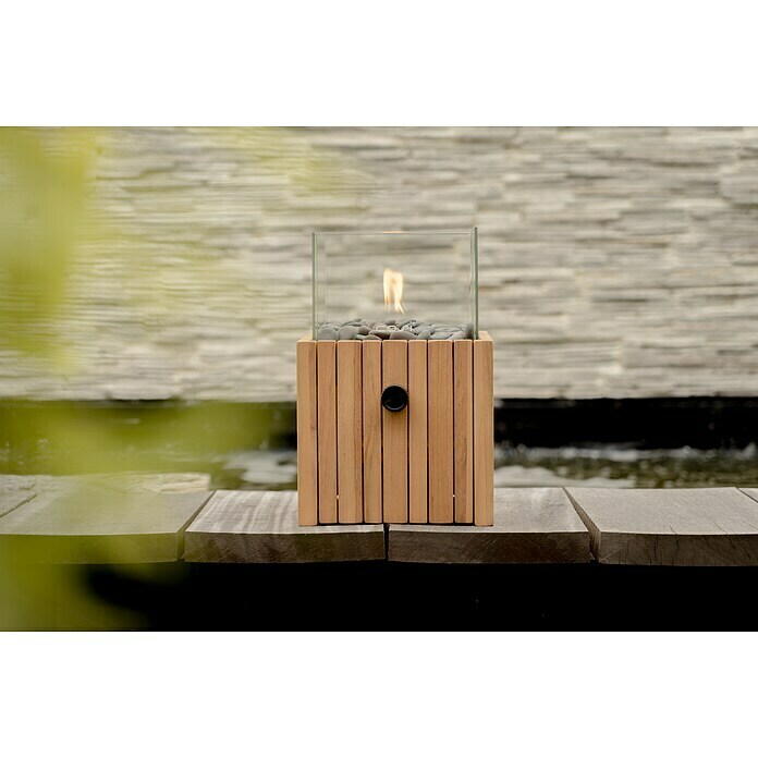 Gaslaterne Cosiscoop Timber Square (Holz, Ø x H: 20 x 30 cm, Quadratisch) | BAUHAUS