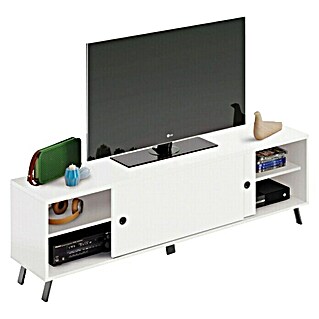 Muebles Pitarch Mueble para TV Kamet (L x An x Al: 40 x 160 x 52 cm, Blanco)