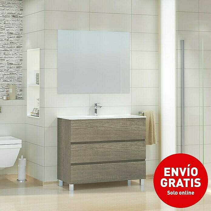 Mueble de lavabo Patri (46 x 100 x 83 cm, Nebraska)