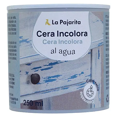 La Pajarita  Cera incolora Al agua