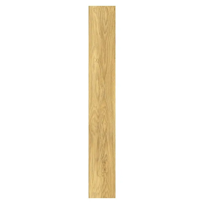LOGOCLIC Laminado Roble Apuan - 1.380 x 193 x 8 mm, Roble Apuan, AC4 - Primer plano de una tabla de madera marrón claro con un patrón de grano distintivo, ideal para suelos.