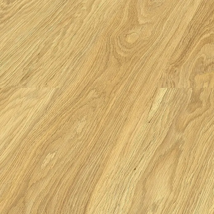 LOGOCLIC Laminado Roble Apuan - 1.380 x 193 x 8 mm, Roble Apuan, AC4 - Primer plano de parquet de madera clara con grano y textura natural, ideal para suelos y diseño de muebles.
