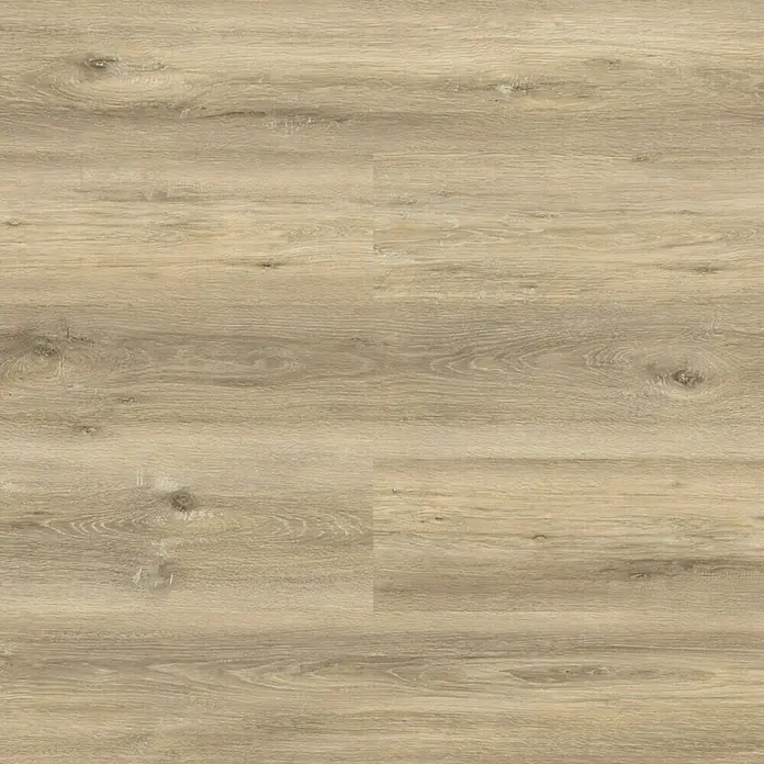 LOGOCLIC Laminado Roble Tempo - 1.380 x 193 x 10 mm, Roble, AC5 - Primer plano de suelo de vinilo claro con textura de madera, que ofrece una sensación cálida y natural. Ideal para espacios modernos.