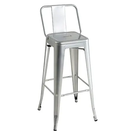 Taburete alto con respaldo