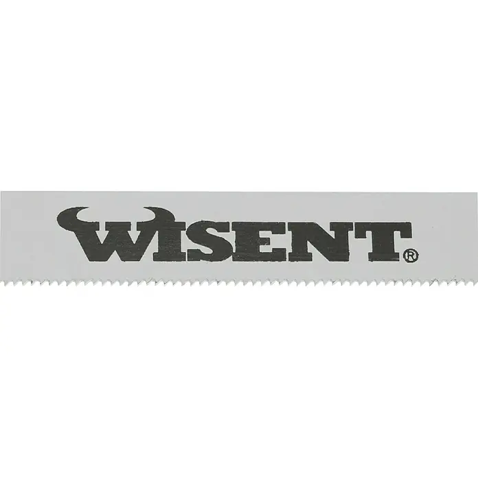 Wisent Profi Metallsäge - Blattlänge: 300 mm, Metall - Abgebildet ist ein Sägeblatt der Marke Wisent, das durch seine scharfen Zähne und das markante Logo besticht.