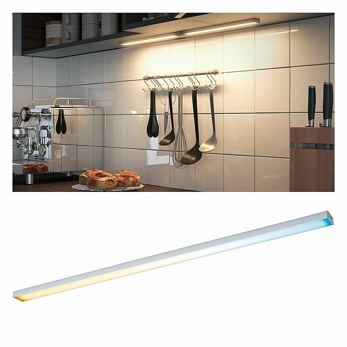 Paulmann Clever Connect Led-onderbouwverlichting Barre (Lengte: 550 mm, Mat chroom) | BAUHAUS