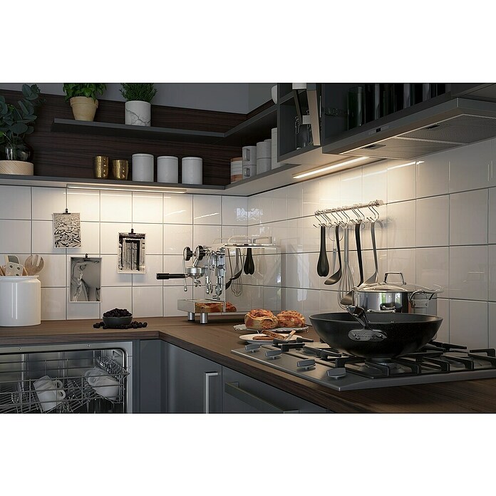 Paulmann Clever Connect Led-onderbouwverlichting Barre (Lengte: 550 mm, Mat chroom) | BAUHAUS