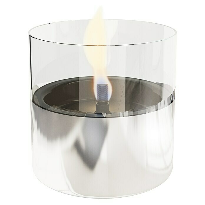 Tenderflame Tischfeuer LillyØ x H: 100 x 120 mm, Füllmenge: 0,25 l, Aluminium Front View