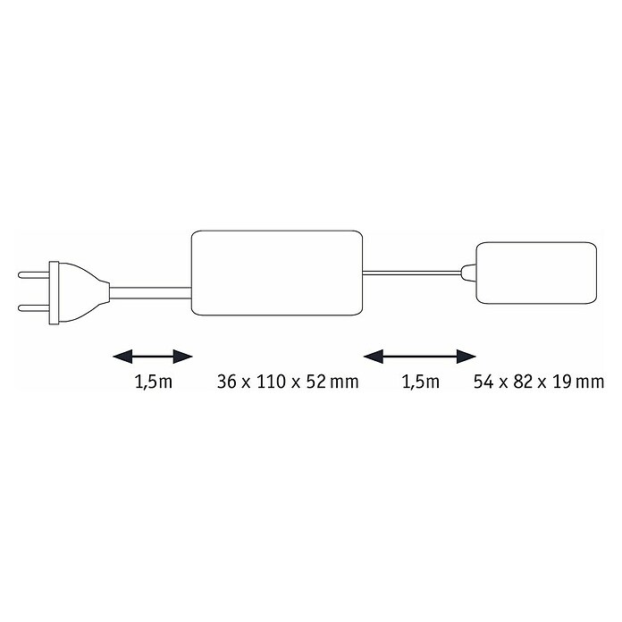 Paulmann Clever Connect Led-driver 8-voudig (12 V, 36 W) | BAUHAUS