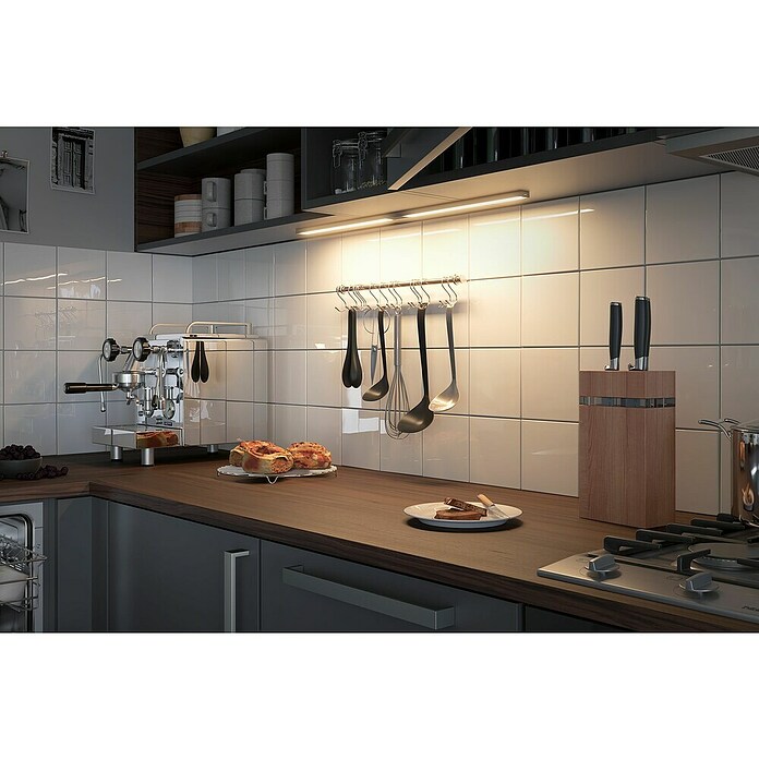 Paulmann Clever Connect Led-onderbouwverlichting Barre (Lengte: 350 mm, Mat chroom) | BAUHAUS