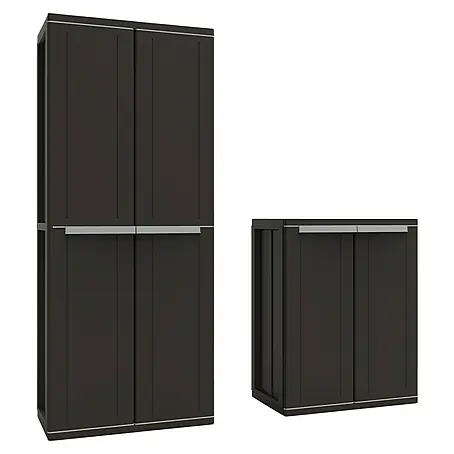 Terry JLine Armario multiusos de plástico  Alto + Bajo Black