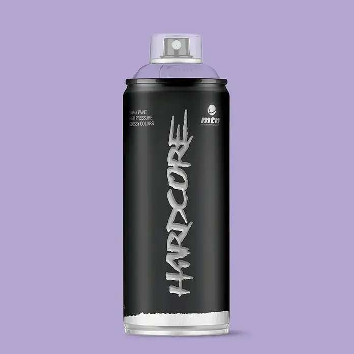 mtn Pintura decorativa en spray Hardcore - Violeta, Resplandeciente, 400 ml - Bote de spray MTN Hardcore con colores brillantes. Ideal para artistas de grafiti y proyectos creativos.
