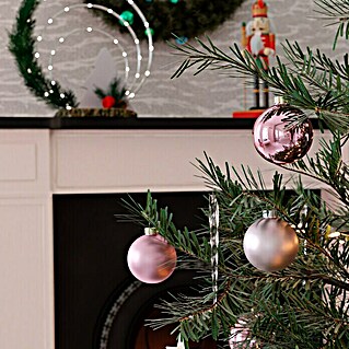 Weihnachtskugeln (Pink Blush, Glas, Durchmesser: 6 cm, 20 Stk.)