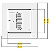 Schellenberg Smart Home Funk-Empfangsschalter (40 x 80 x 80 mm, Weiß, Unterputz)