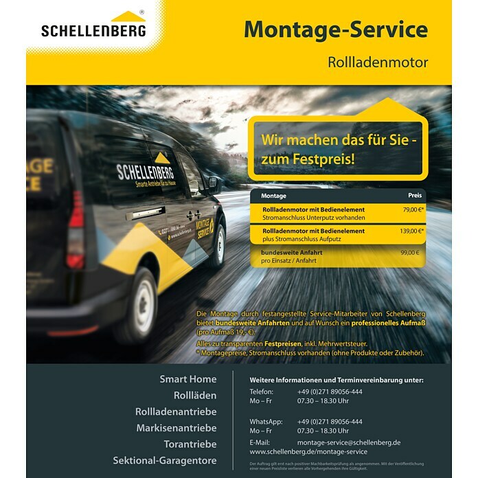 Schellenberg Motor tubular (Superficie de persiana arrollable máx.: 4,2 m² para persianas de plástico, Longitud de instalación: 620 mm, Fuerza de tracción: 20 kg)