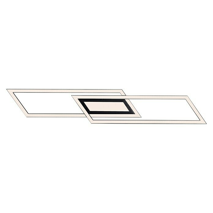 Just Light Plafón LED Asmin (45 W, L x An x Al: 17,9 x 100 x 5 cm, Negro, Blanco, Blanco cálido) | BAUHAUS