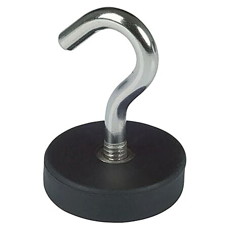 Fix-o-moll Magnethaken Neodym gummiert (Rund, Durchmesser: 28 mm, Höhe: 38 mm)