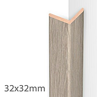 Hoeklijst (260 x 3,2 x 3,2 cm, MDF, Lichtbruin)