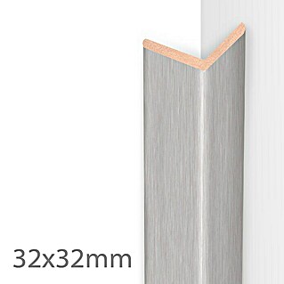 Hoeklijst (260 x 3,2 x 3,2 cm, MDF, Allure Zilvergrijs)