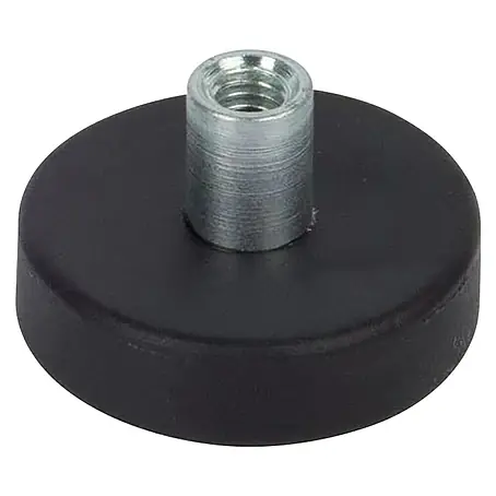 Fix-o-moll  Topfmagnet Neodym Gewindebuchse gummiert