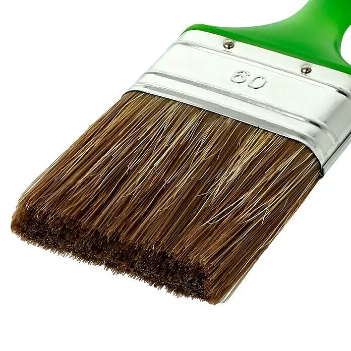 Lasur-Flachpinsel - Breite Borsten: 60 mm, Hollestermischung, Kunststoff - Detailaufnahme