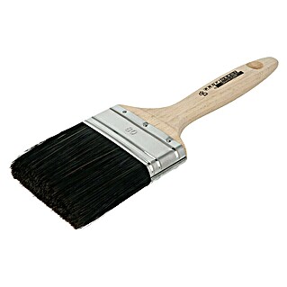 Profi Depot by Storch-Ciret Platte kwast 80 mm (Breedte borstelhaar: 80 mm, Gemengd haar, Hout, Zwart)